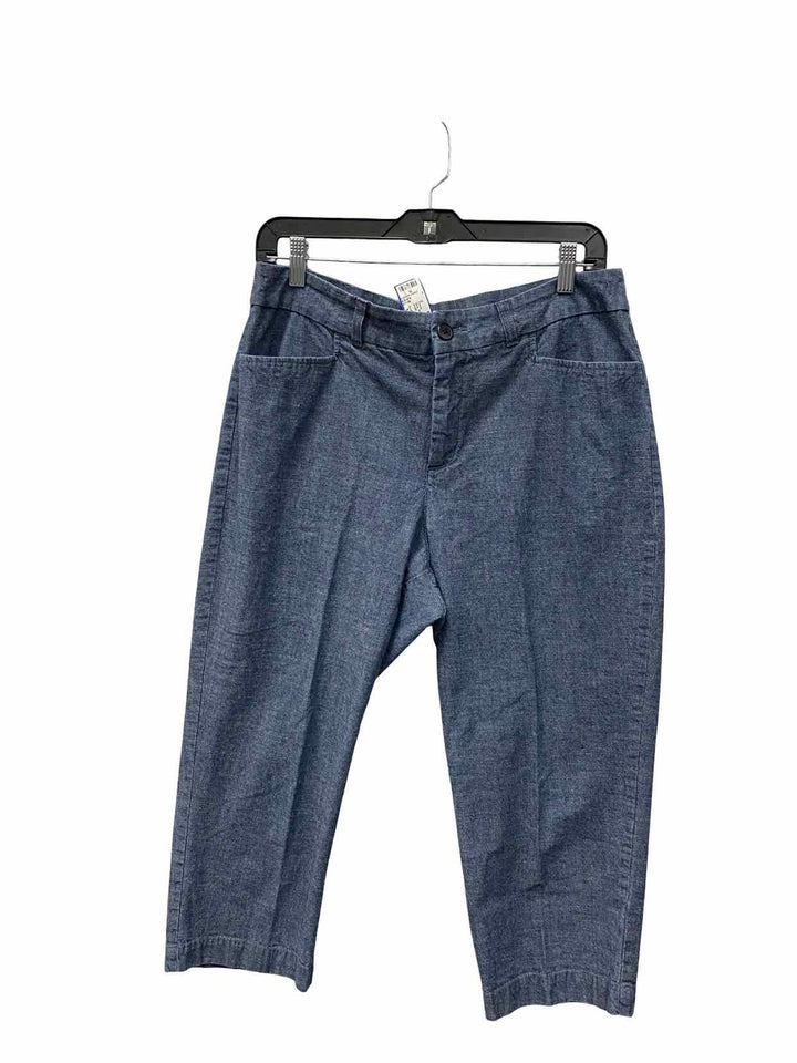 Croft & Barrow Size 12 Blue 99% Cot 1% Span capri length Pants