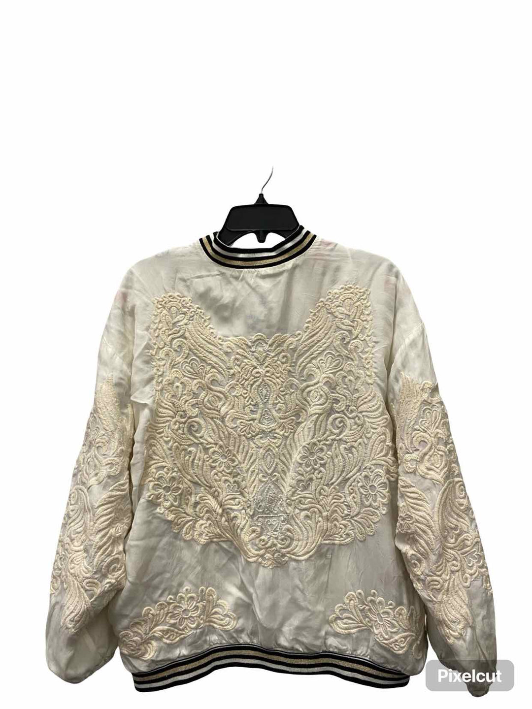 Johnny Was Size S White Embroidered cupra Coat(short)