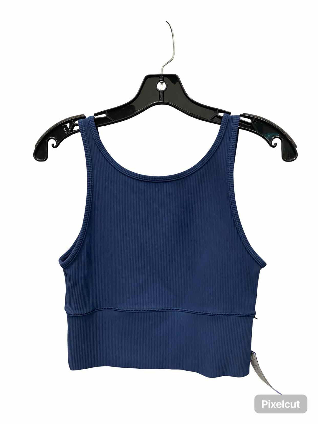 Lululemon Size L Blue Ribbed Athletic Bra