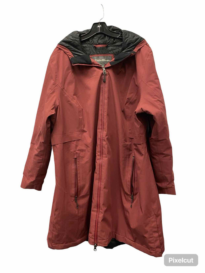 Eddie Bauer Size 2X Red Coat(Long)