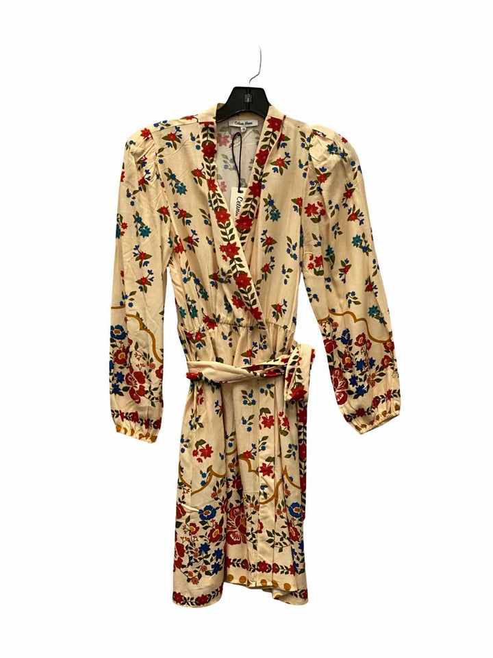 Celina Moon Size XS Nude Multi Floral Dress