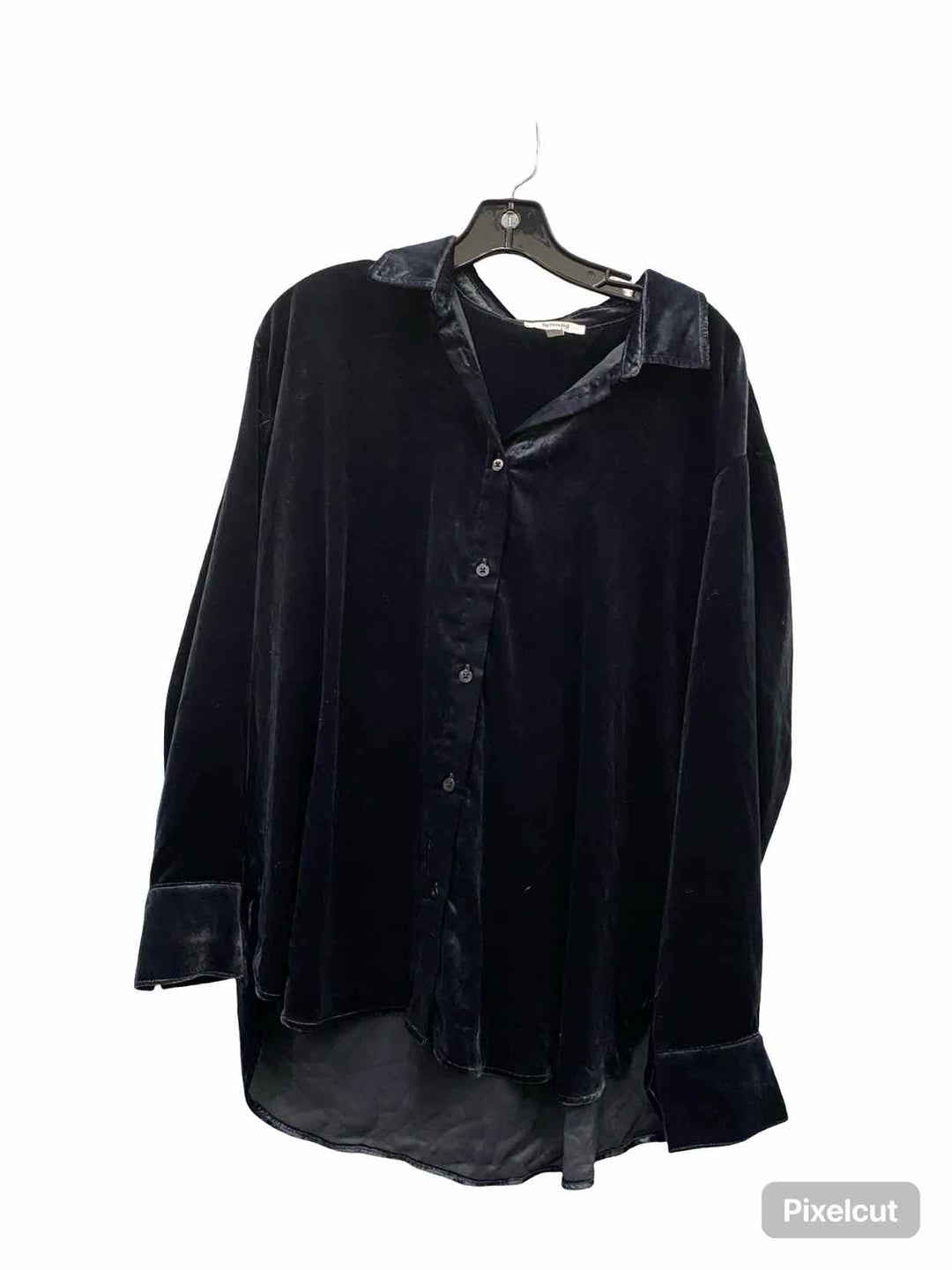 Splendid Size S Black Velour Long Sleeve Shirts