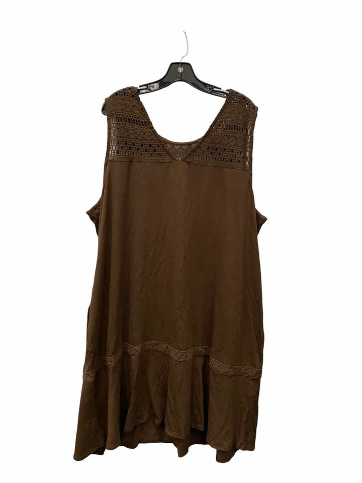 J Jill Size 3X Brown Dress