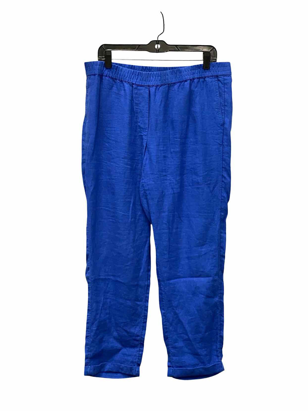 J Jill Size M Blue 100% Linen Pants