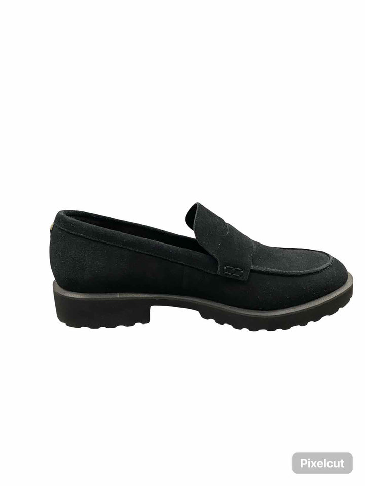Cole Haan Shoe Size 8 Black Suede Gwendolyn Penny Loafers