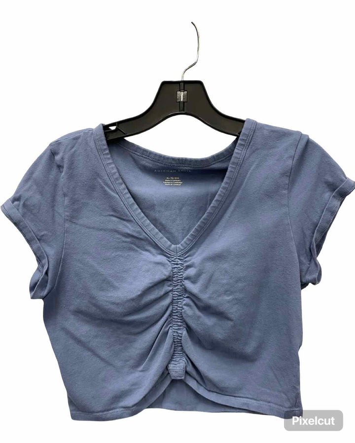 American Eagle Size XL Blue Short Sleeve Shirts