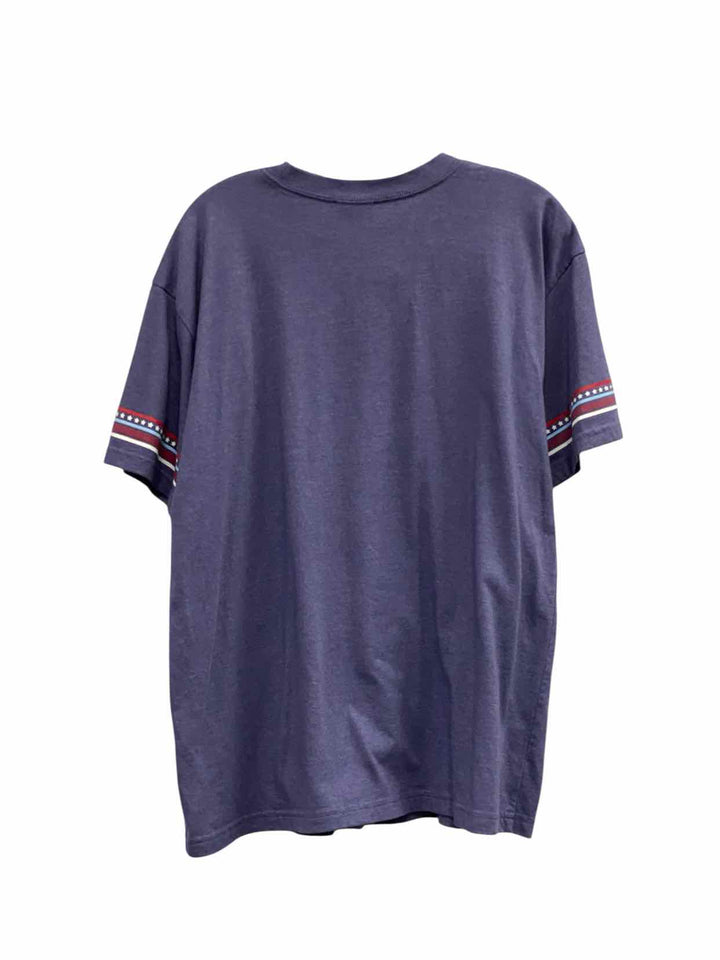 Jadelynn Brooke Size L Blue Print T-shirt