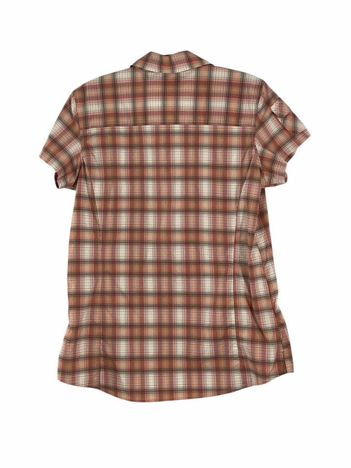 Eddie Bauer Size S Orange Short Sleeve Shirts