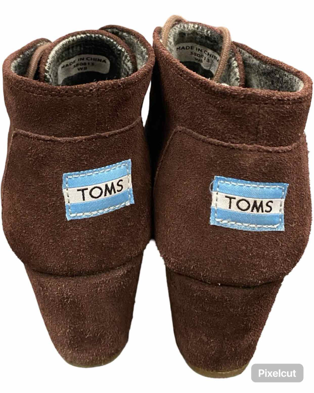 Toms Shoe Size 8 Brown Suede Boots(Ankle)