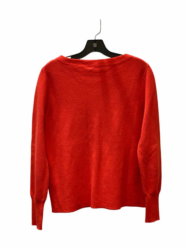 J Crew Size M/L Red Merino wool & cotton Sweater