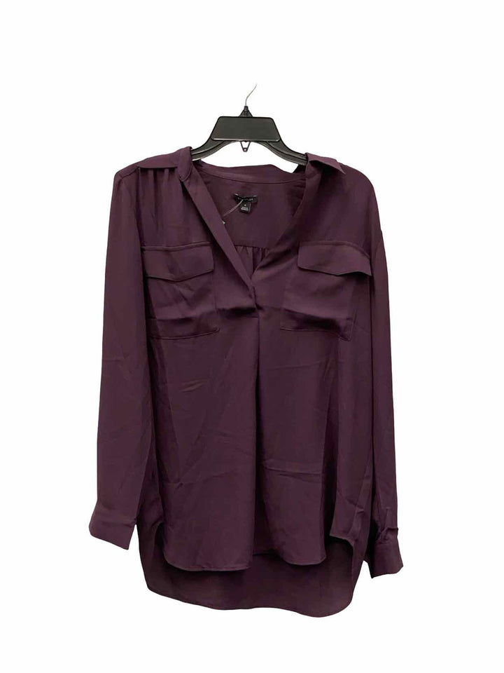 Ann Taylor Size M Plum Long Sleeve Shirts