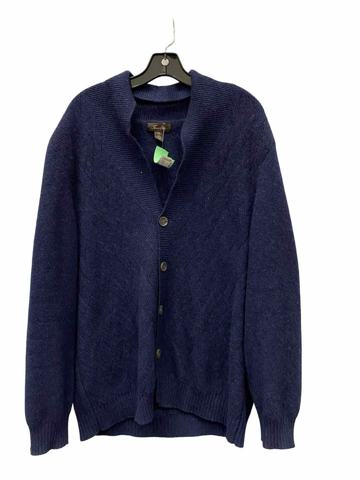 Tasso Elba Size 2X Navy 100% cashmere Sweater