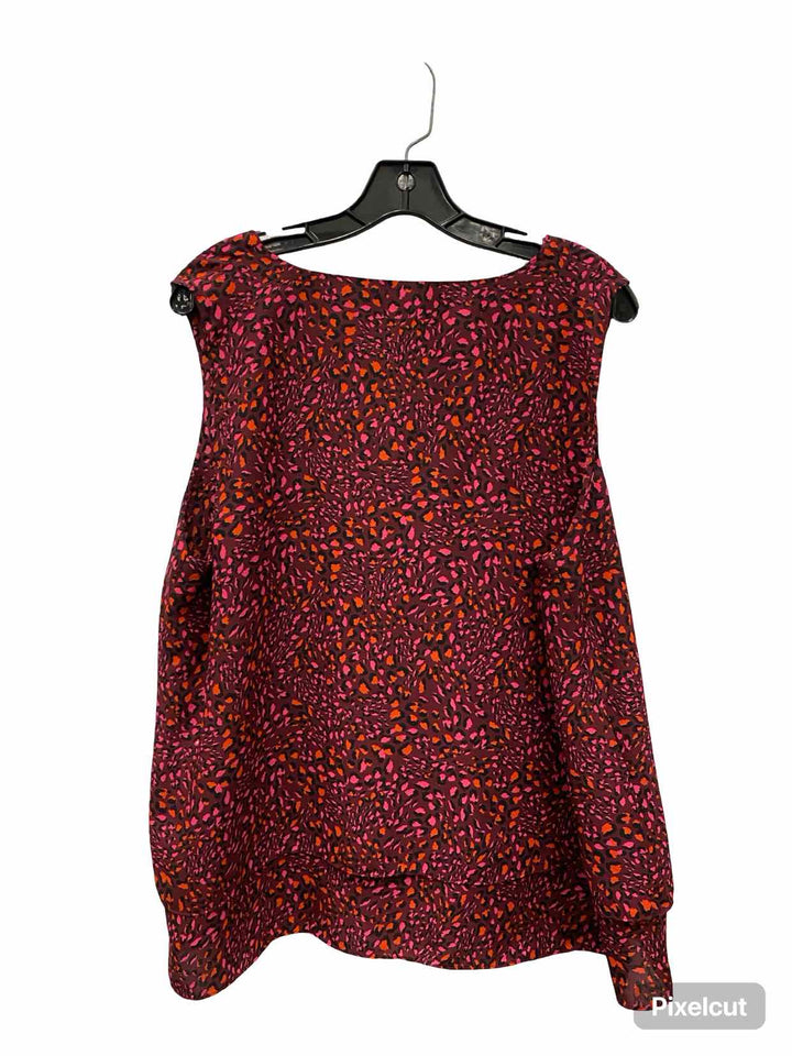 Zac & Rachel Size XL Pink Red Print Tank Top