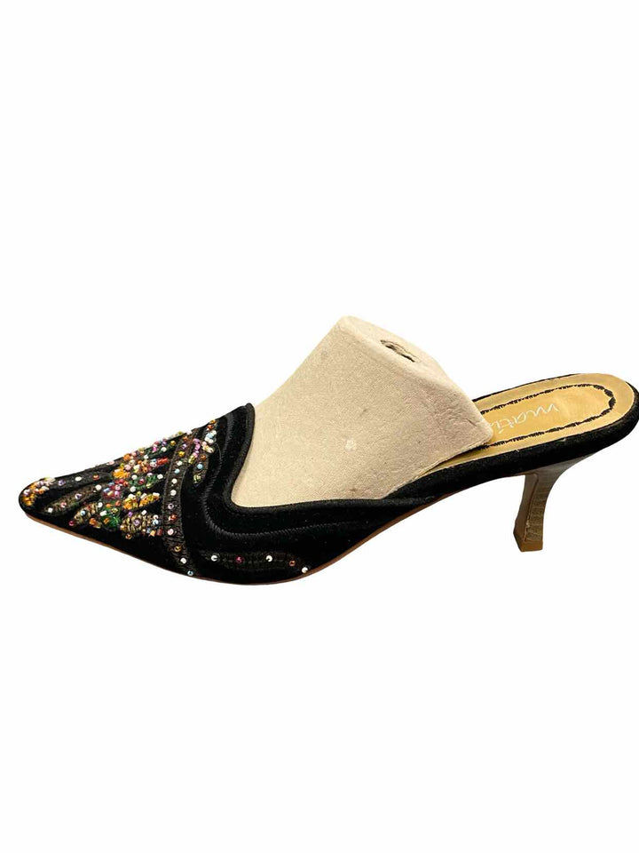 Matisse Shoe Size 9 Black Beaded Velvet Heels