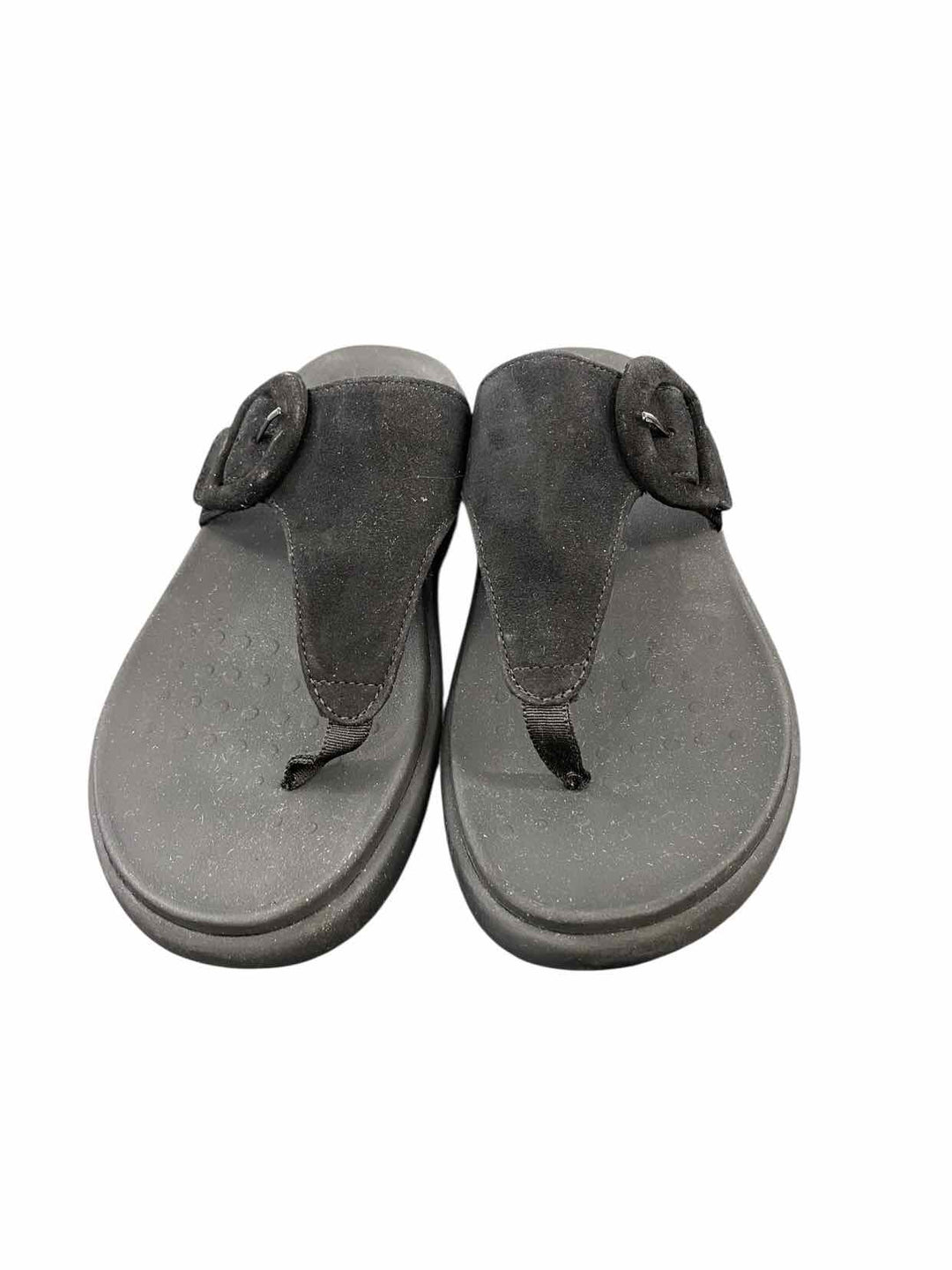 Vionic Shoe Size 8.5 Black Toe post Sandals