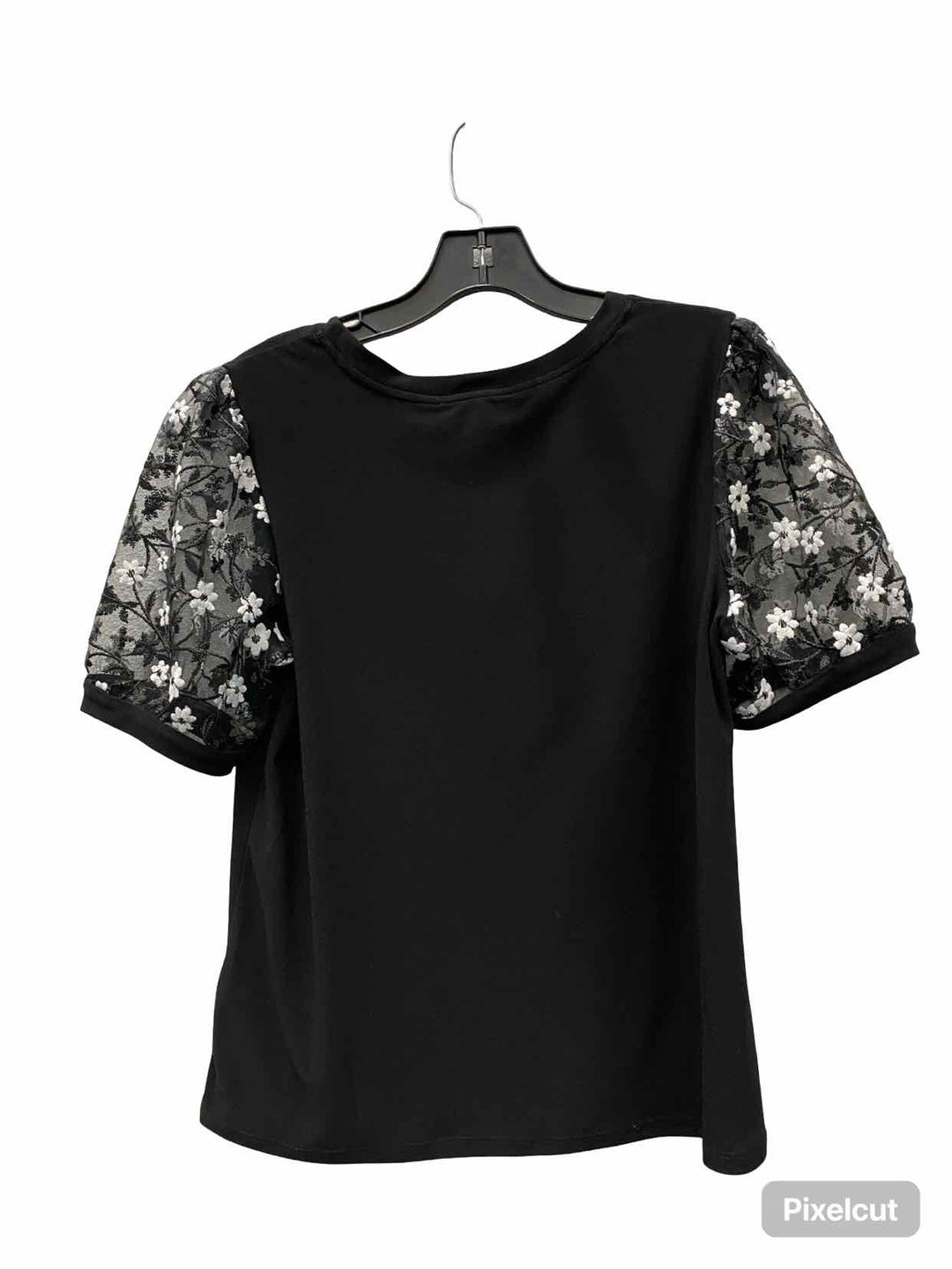 Cece Size M Black Short Sleeve Shirts