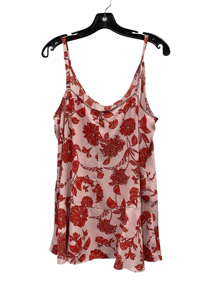 Cabi Size L Pink Floral Tank Top