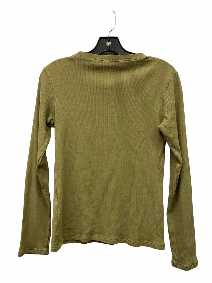 ZARA Size L Green Long Sleeve Shirts