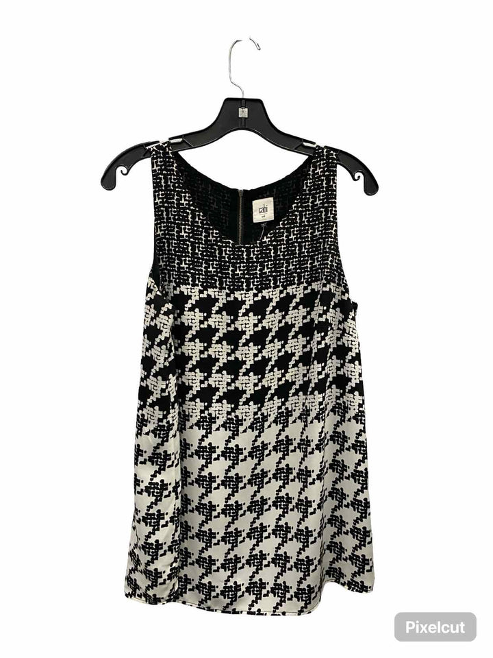 Cabi Size M Black White Tank Top