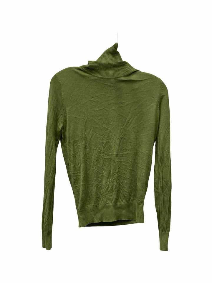 August Silk Size S Green Sweater