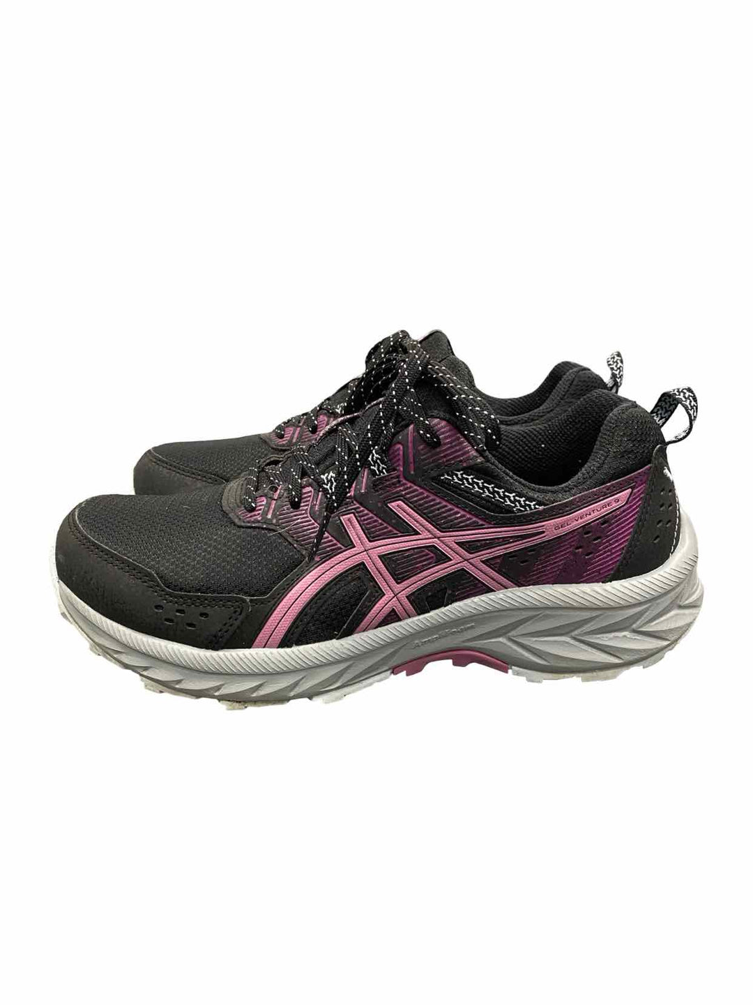 Asics Shoe Size 8 Black Pink Gel Venture 9 Sneakers