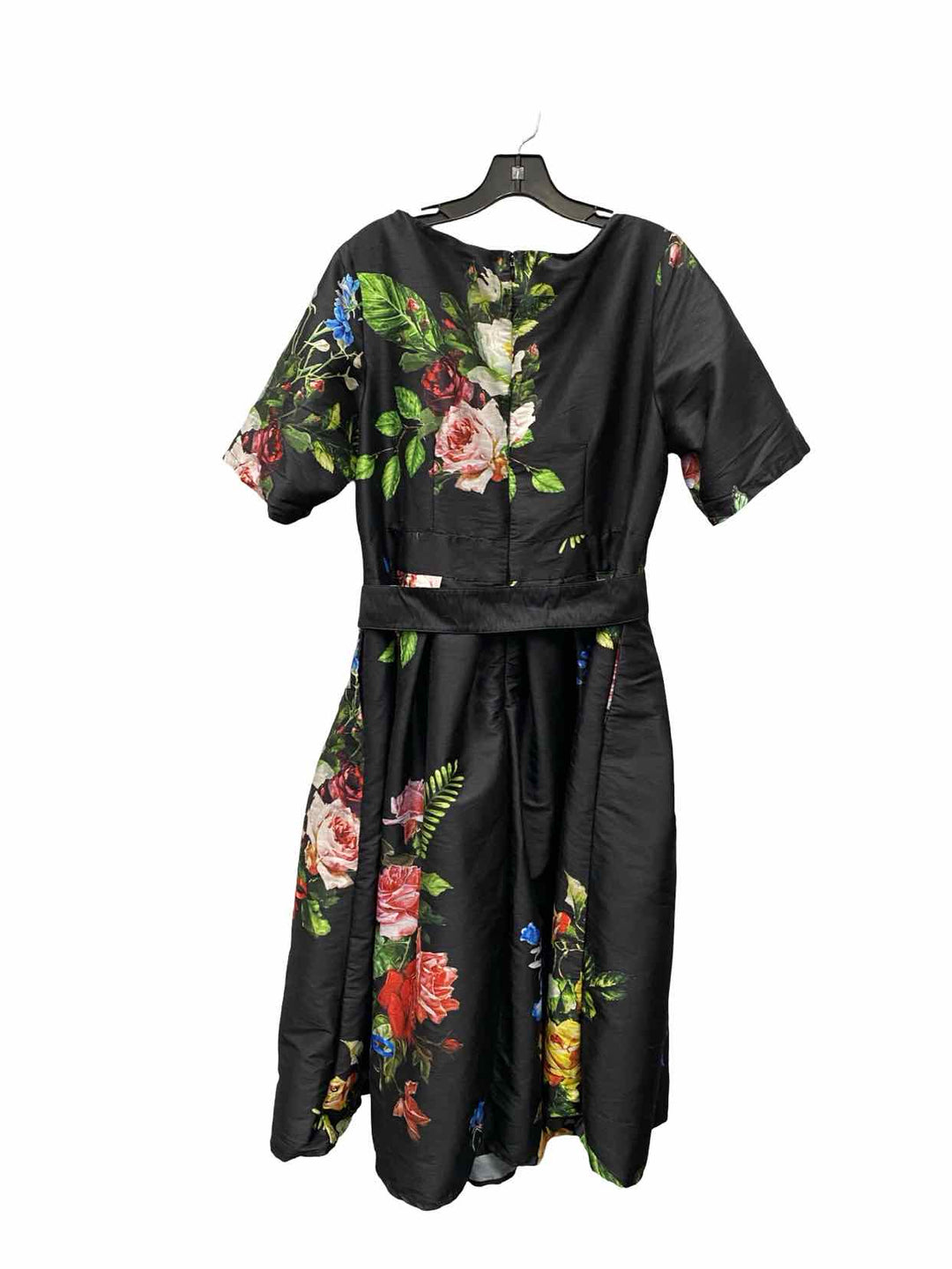 Unknown Brand Size L/XL Black Floral Dress