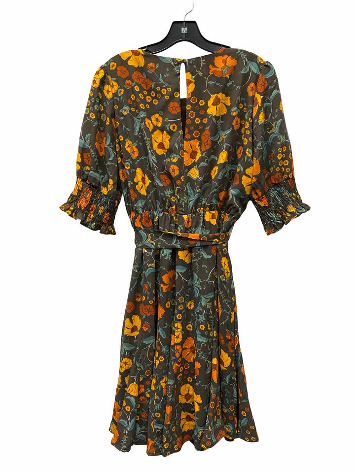 Baltic born Size XL Brown Yellow Floral Dress