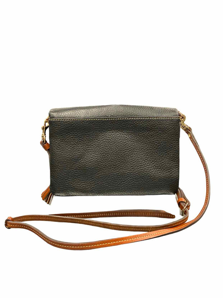 Dooney & Bourke Black Foldover Zip Crossbody Purse