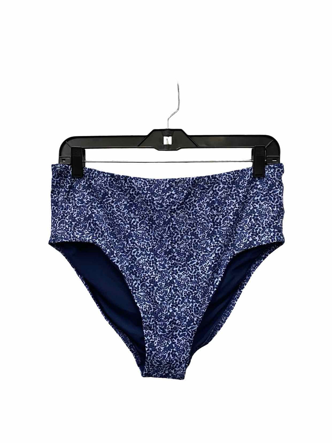 Lands End Size 12 Blue Floral Swimsuit Bottom