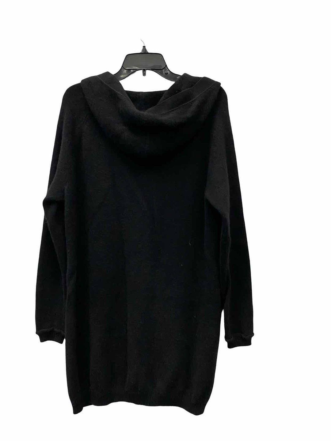 Kinross Size M Black 100% cashmere Cardigan Sweater