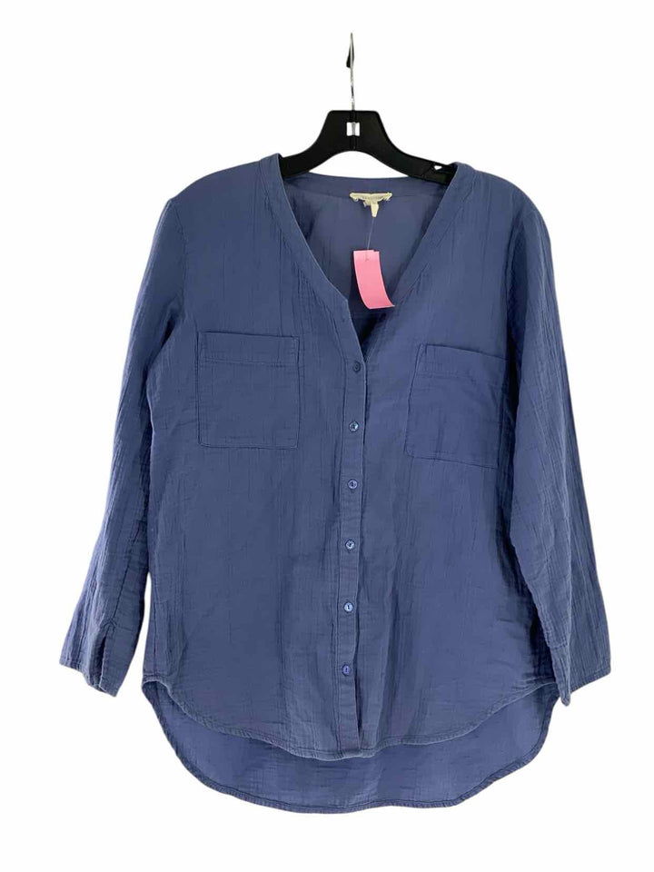 Eileen Fisher Size S Blue Long Sleeve Shirts