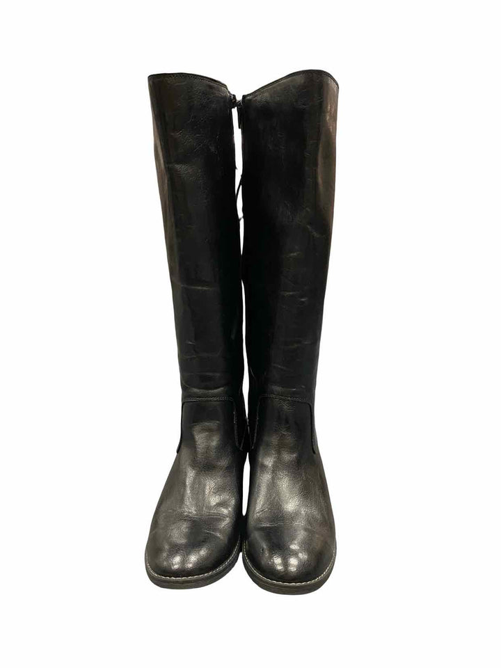 Sofft Shoe Size 9 Black Leather Sharnell 2 Boots(knee)