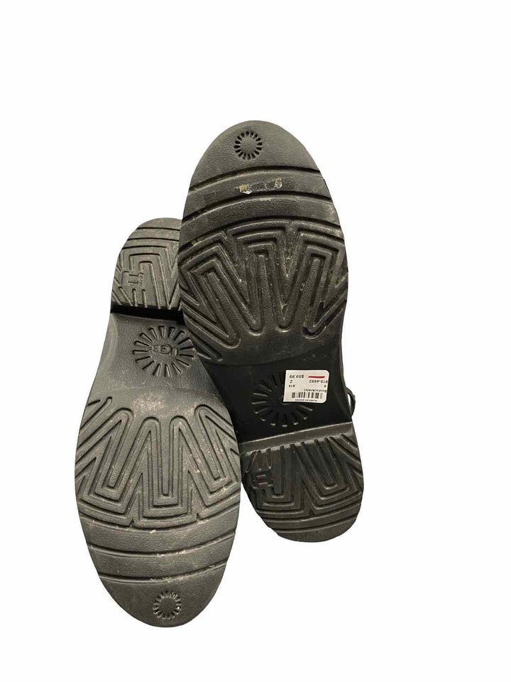 UGG Shoe Size 9 Black Sheepskin Lined Kayel Leather Boots(Ankle)