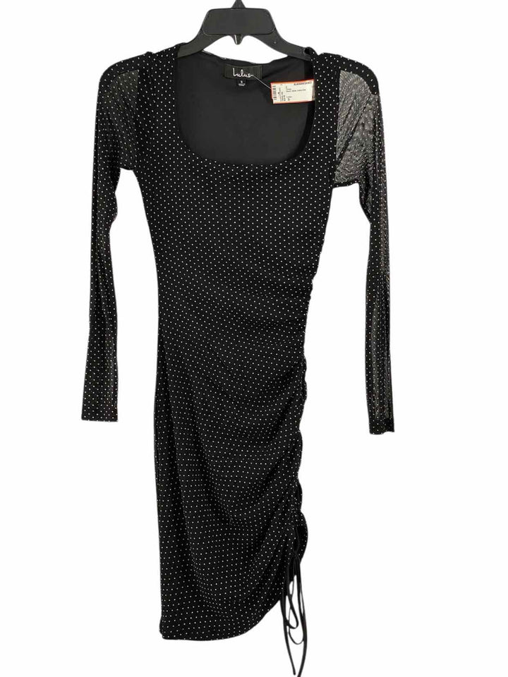 Lulus Size S Black White Polka Dot Dress