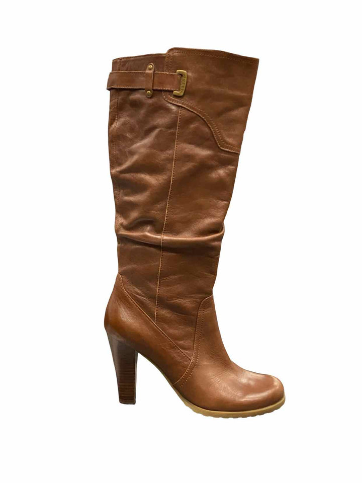 Guess Shoe Size 9 Brown Leather Boots(knee)