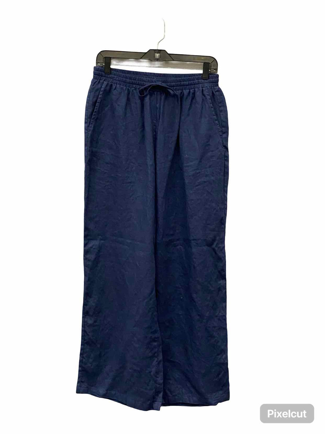 Lintico Size L Blue 100% Linen Pants
