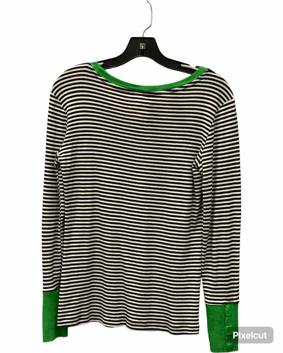 Gap Size M Navy Blue White & Green Long Sleeve Shirts