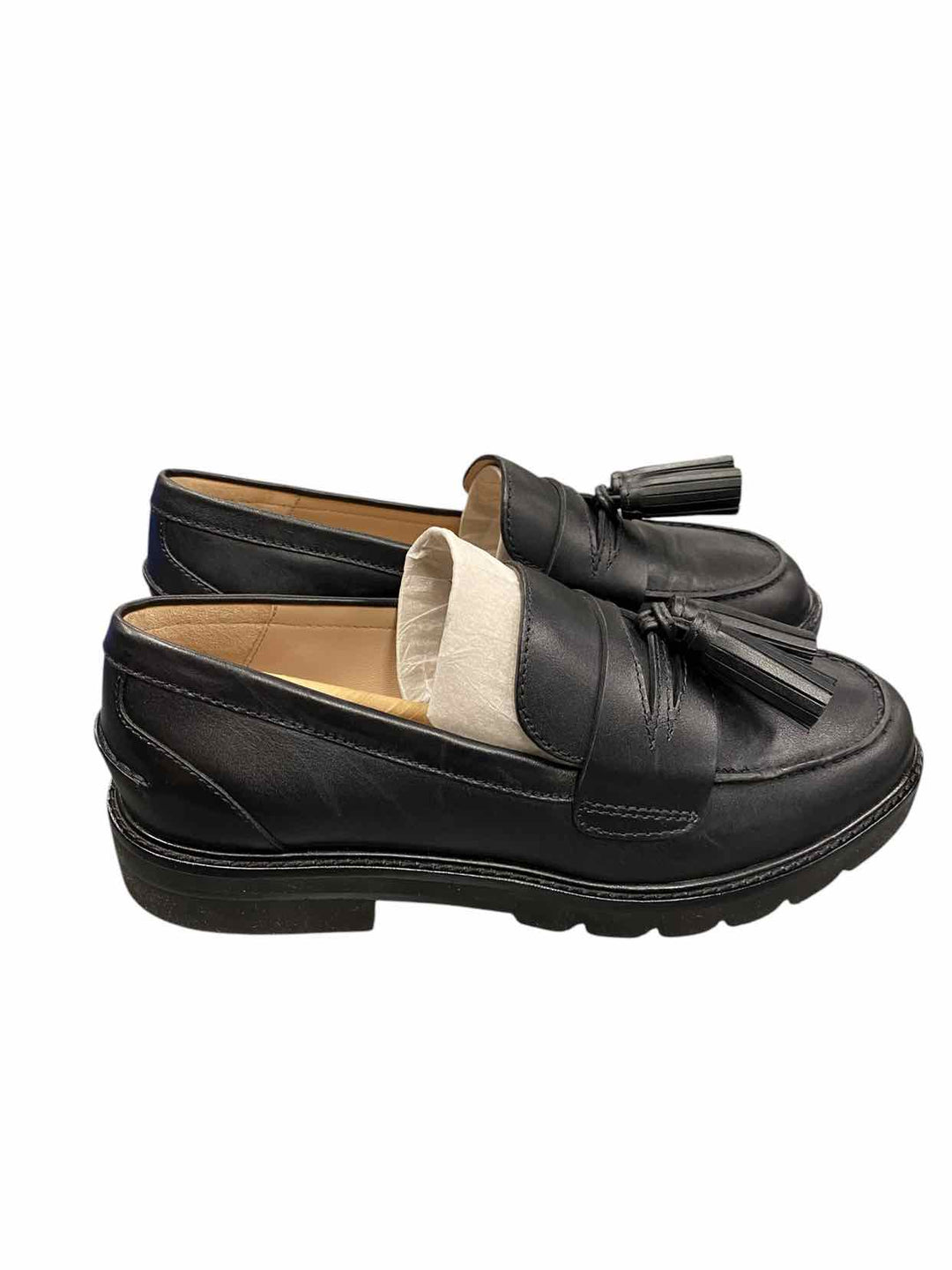 Stuart Weitzman Shoe Size 7 Black Leather NWOT Loafers