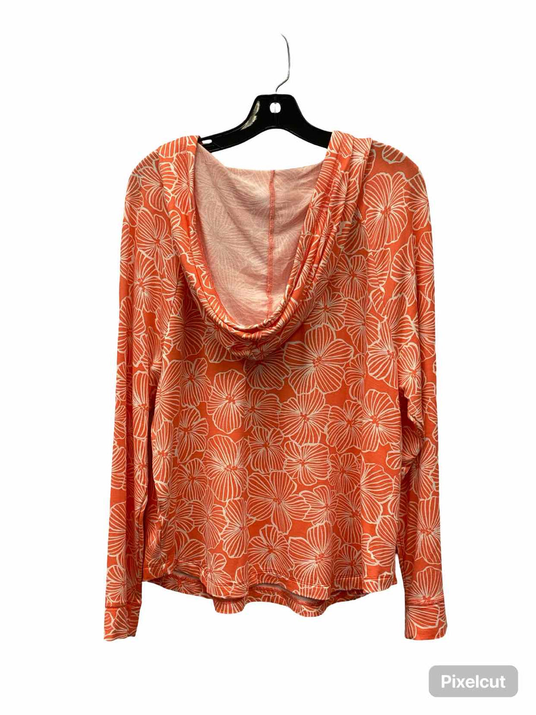 Koolaburra by UGG Size L Orange White Floral Sweatshirt