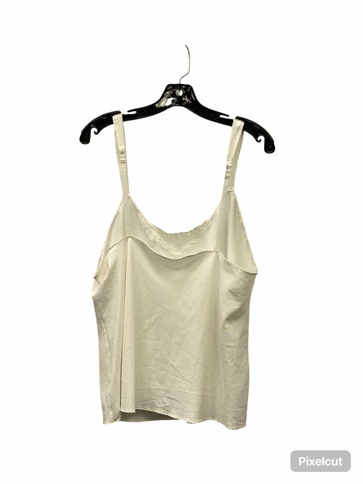 Vanity Fair Size XL White Tank Top