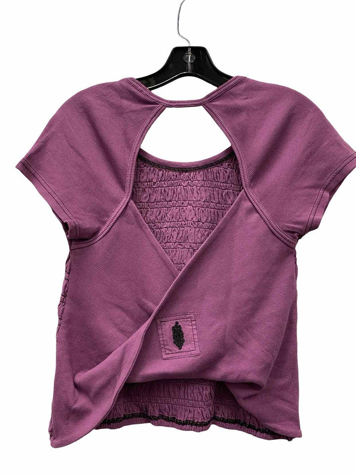 FP Movement Size XL Purple Short Sleeve Shirts