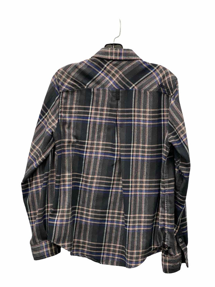Marmot Size L Black Pink Plaid Long Sleeve Shirts