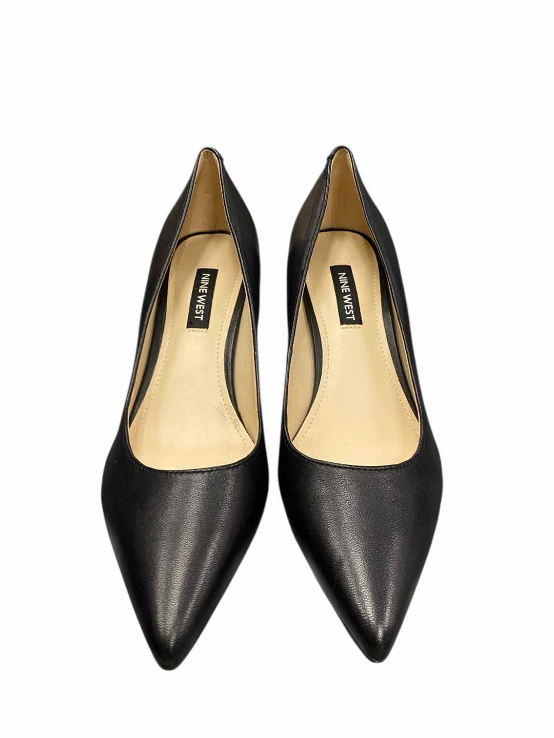 Nine West Shoe Size 5 Black Leather Heels