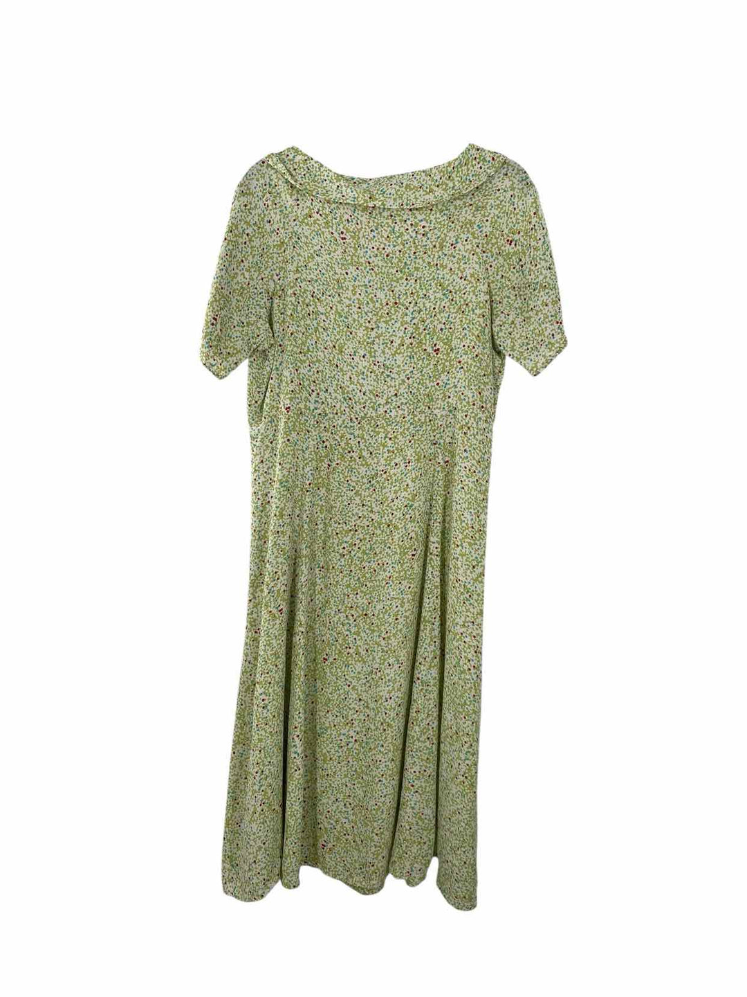 Loco Lindo Size M Green Dots Dress