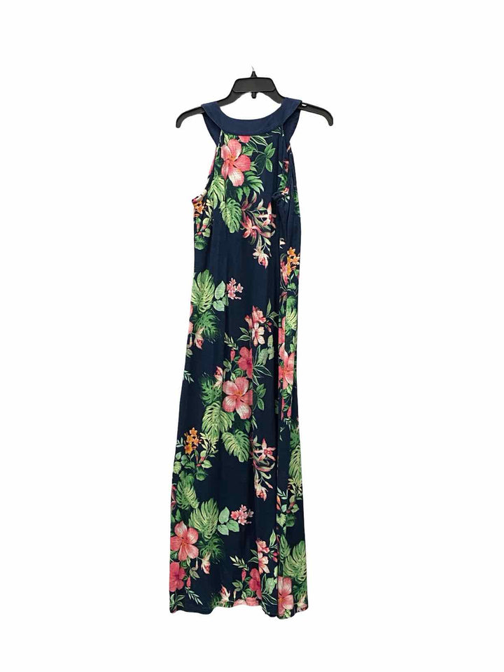 Tommy Bahama Size M Blue Pink Floral Dress