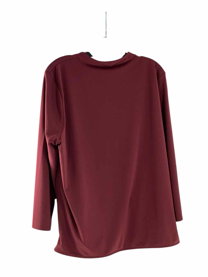 Ann Taylor Size XL Burgundy Long Sleeve Shirts