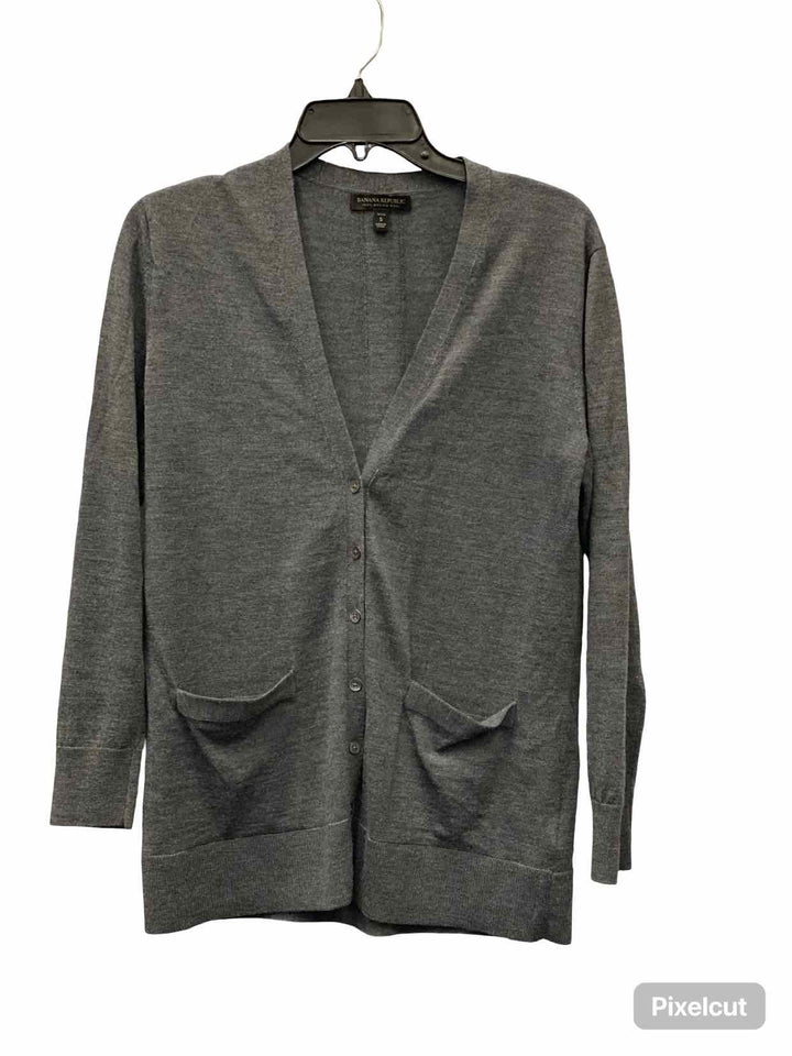 Banana Republic Size S Grey Long Sleeve Shirts