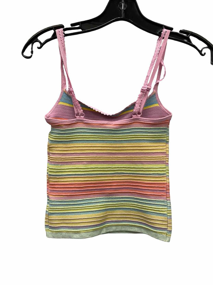 LyreBird Size S/M Multi-Color Textured Tank Top