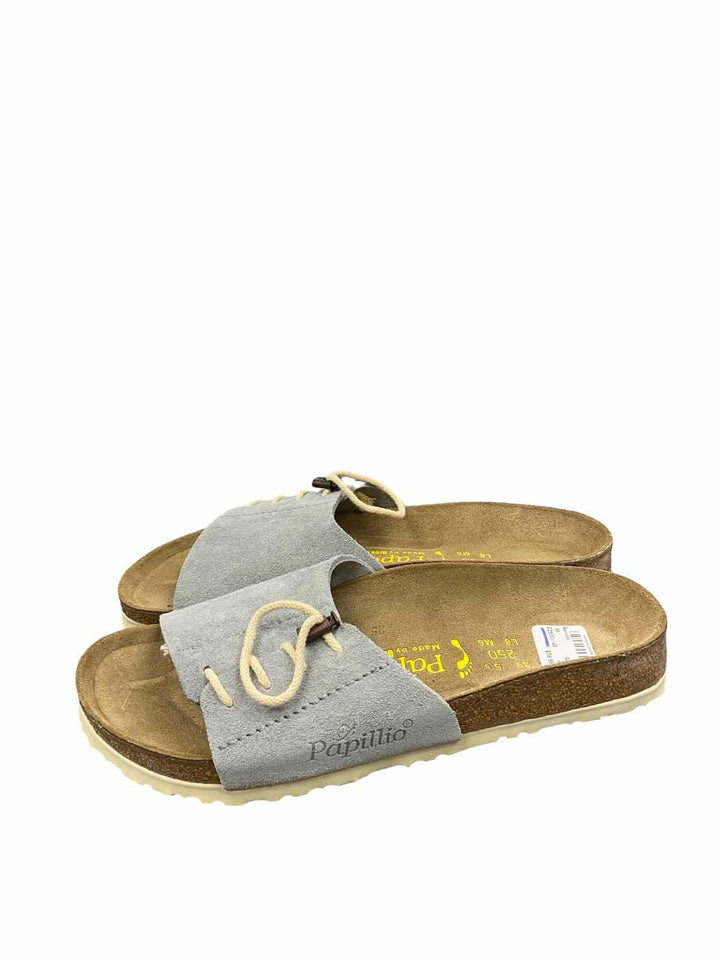 Papillio Shoe Size 39 Gray Suede Masai Slides NWOT Sandals