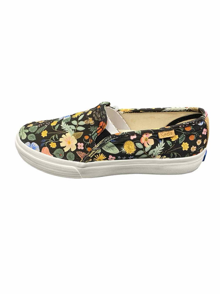 Keds Shoe Size 7 Black Floral Rifle Paper Co. NWT Sneakers